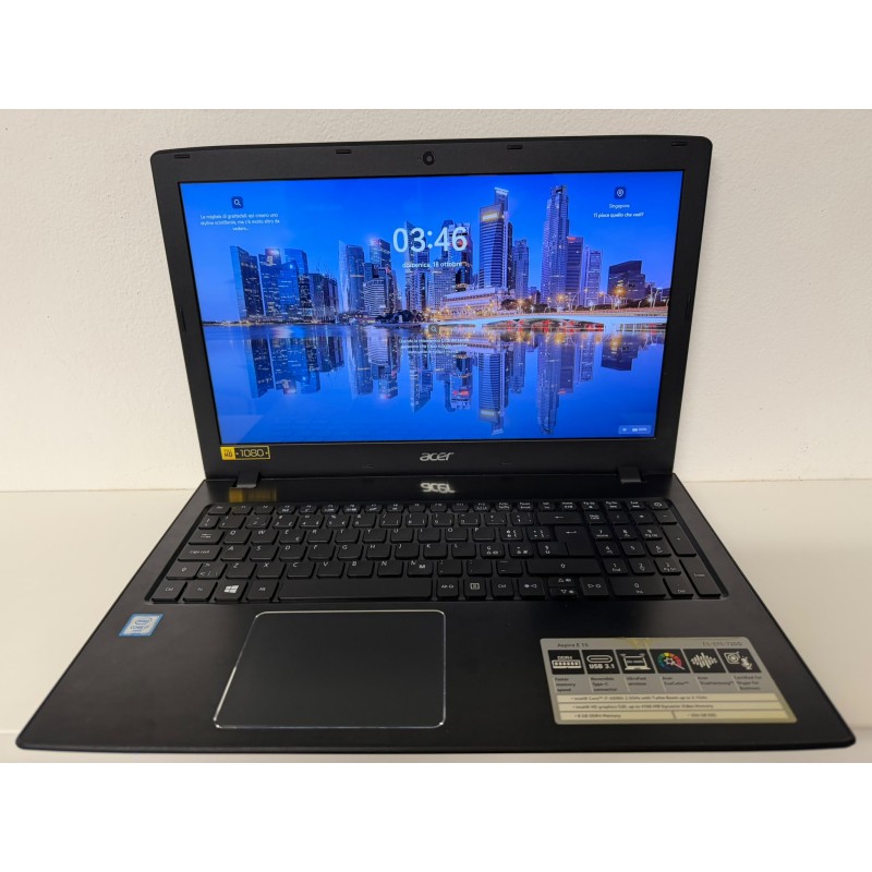 Acer Aspire E5-575  I7 8GB Ram 128 SSD 1TB HHD RICONDIZIONATO