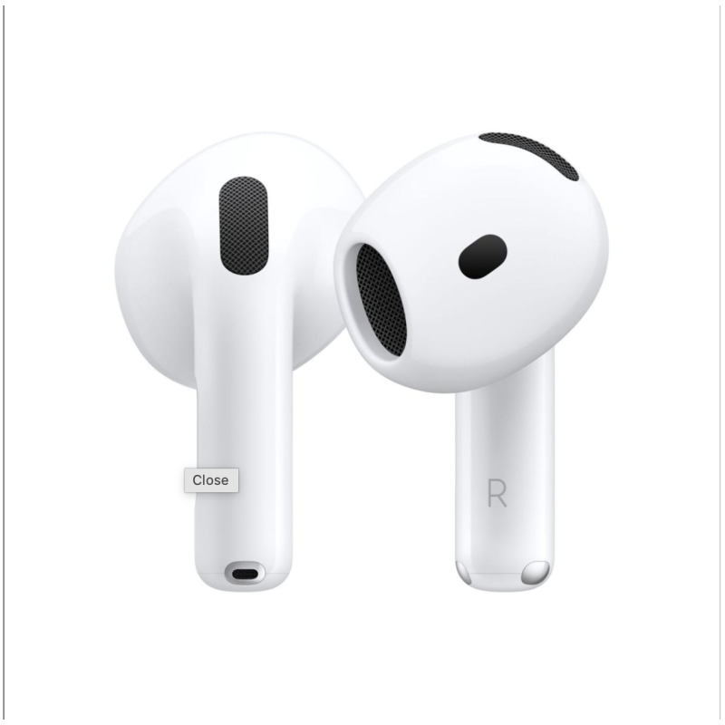 Apple Auricolari AirPods 4 2024 + Cust.Ric. USB-C MXP63LL/A Apple - 1