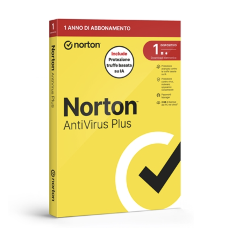 NORTON BOX ANTIVIRUS PLUS 2026 --1 DISPOSITIVO (21483645) - 2GB BACKUP